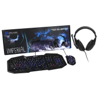 Комплект клавиатура + мышь + наушники Oklick HS-HKM100G Imperial фото 3